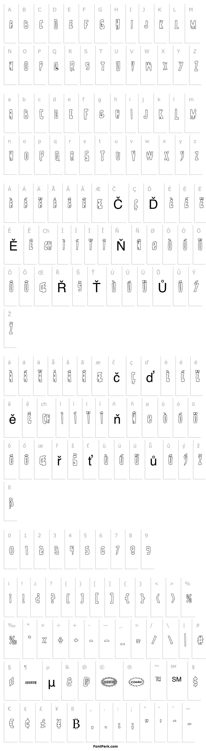 Přehled Zakenstein Outline Regular