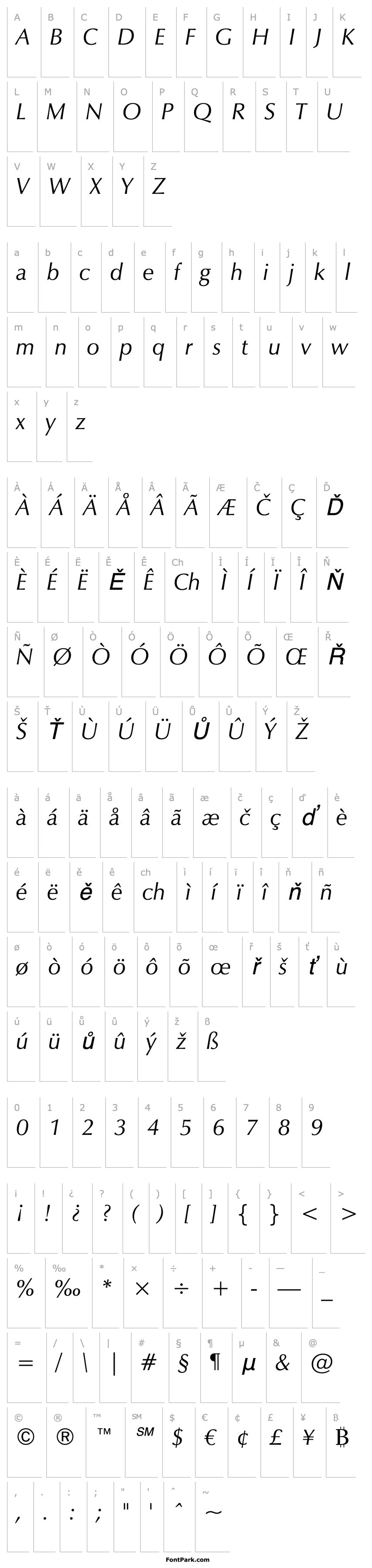 Overview Zap Italic