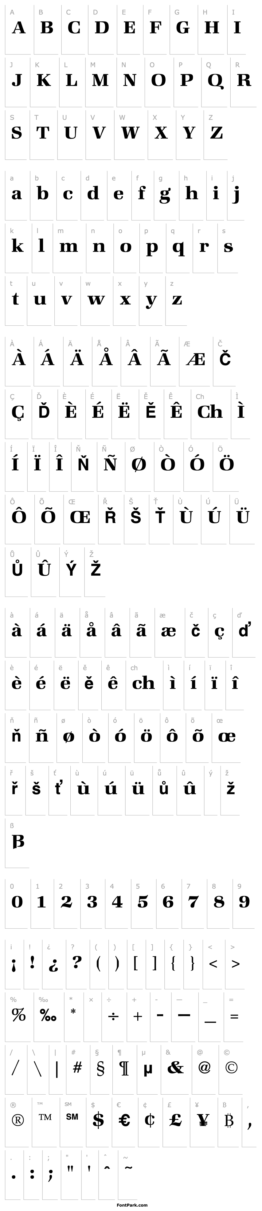 Overview Zapf Bold