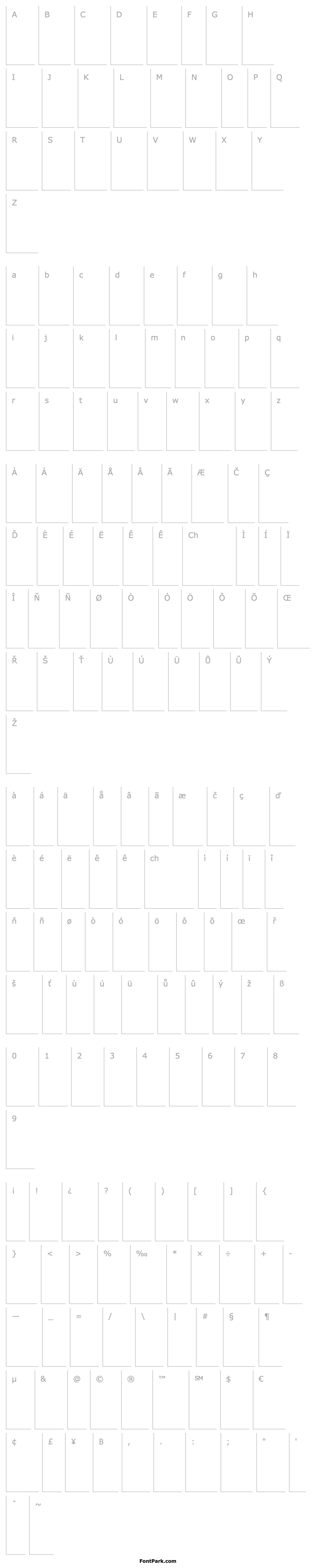 Overview Zapf Dingbats 100*