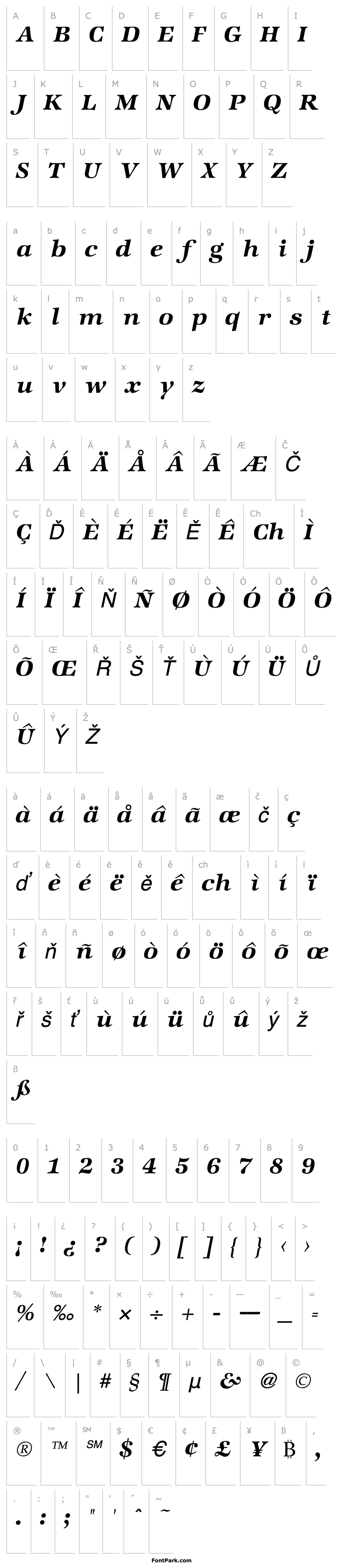 Overview ZapfInterDemiItalic