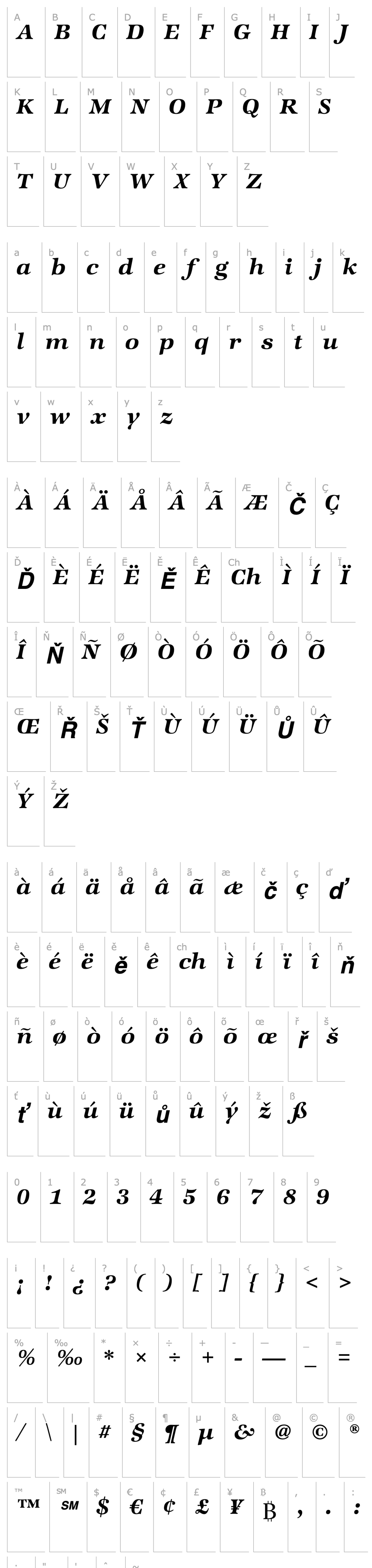 Overview ZapfIntlITCStd-DemiItalic