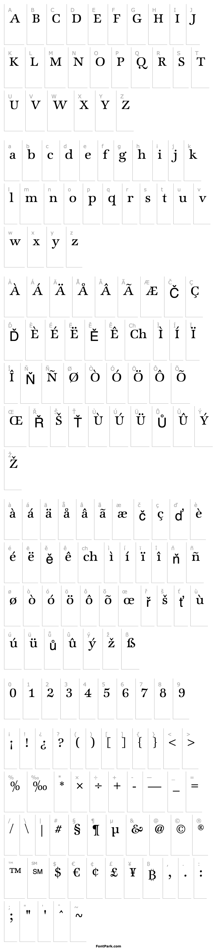 Overview ZapfIntlITCStd-Medium