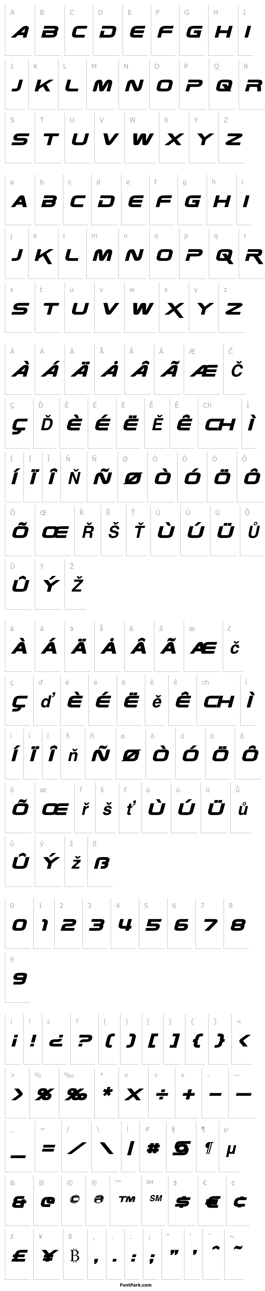 Přehled Zebulon Bold Italic
