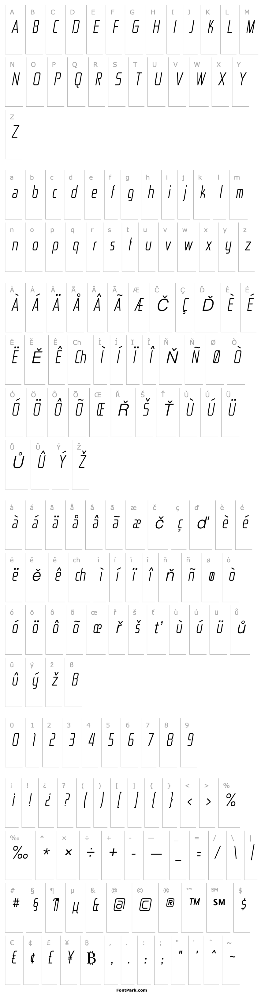 Overview Zekton CdLt Italic