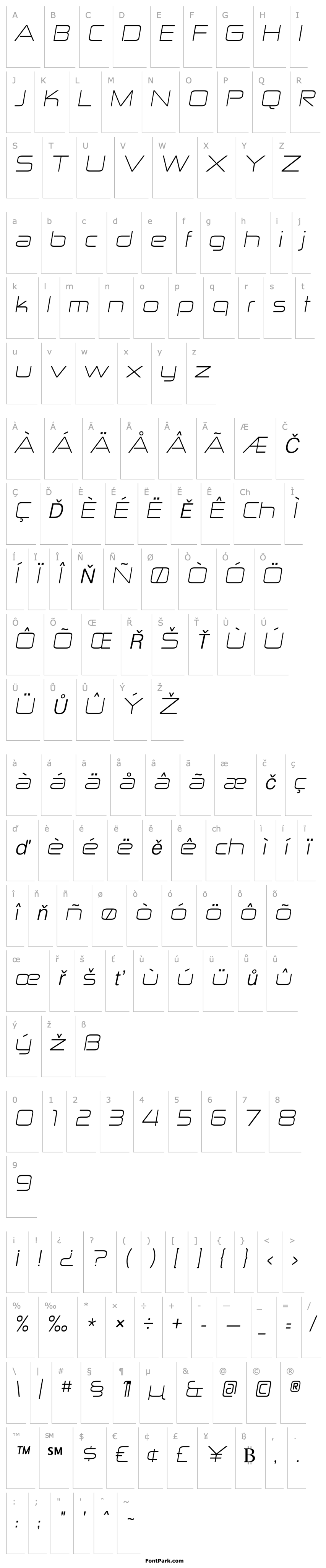 Overview Zekton ExLt Italic