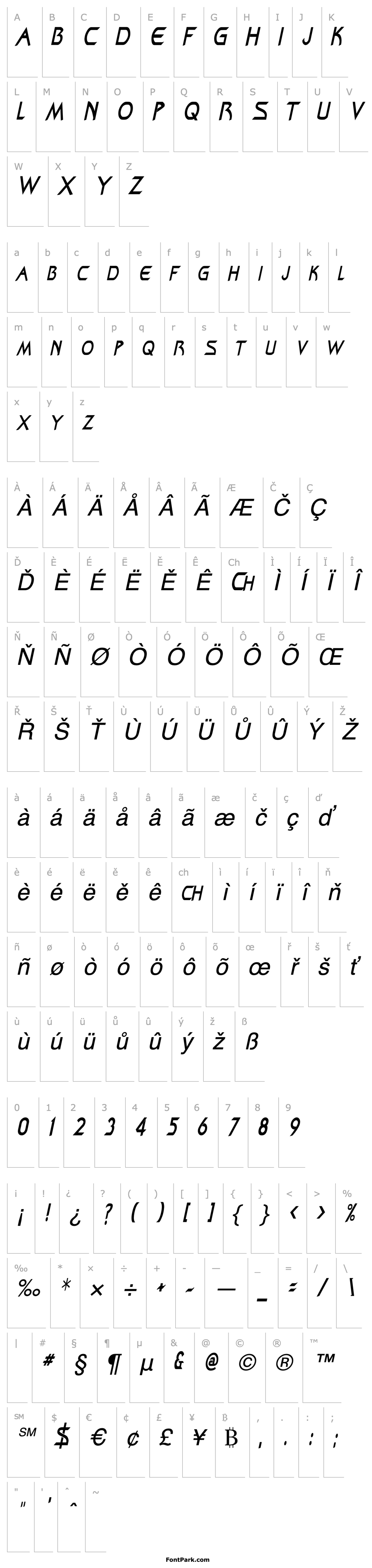 Overview ZenonCondensed Italic