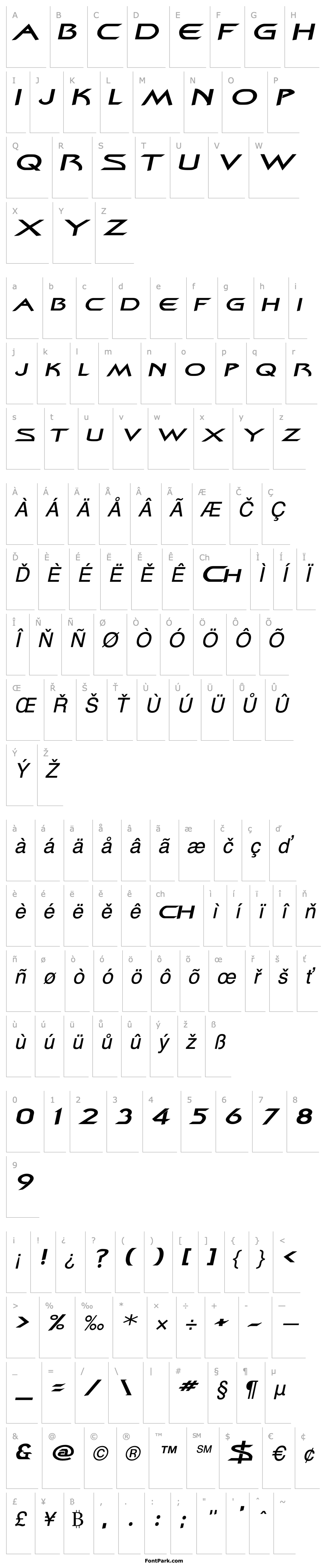 Přehled ZenonExtended Italic