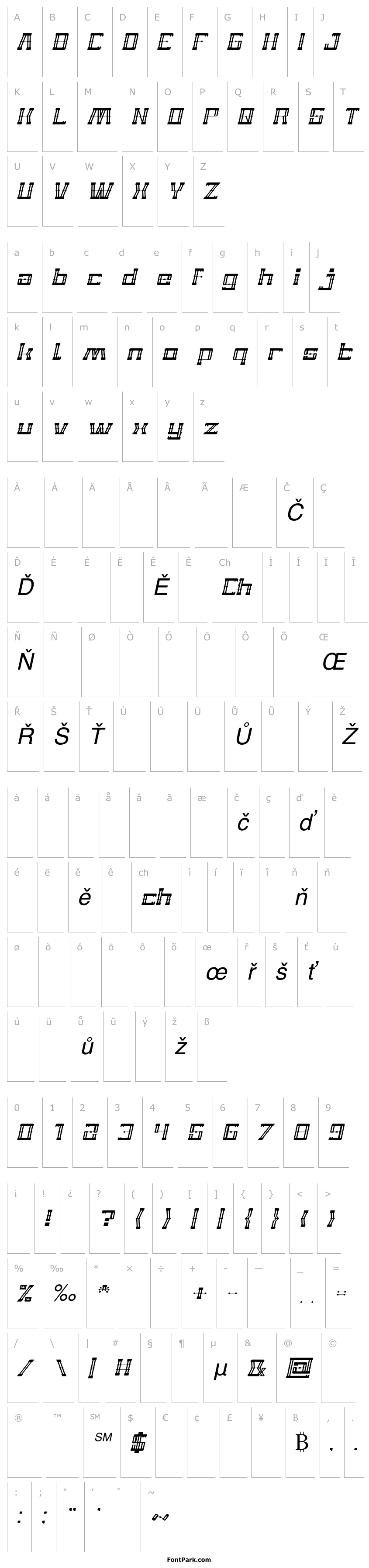 Overview ZEPPELIN Italic