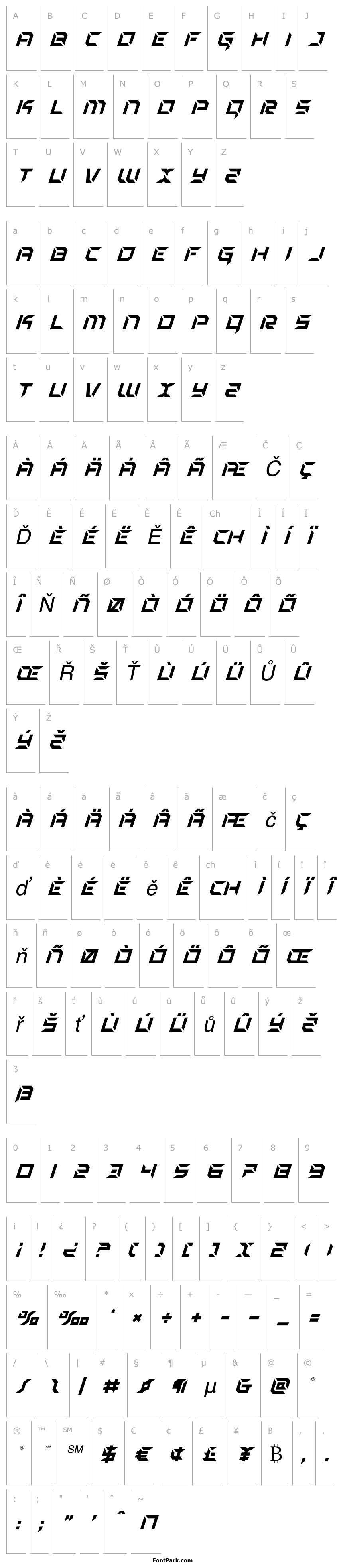 Overview Zero Prime Super-Italic