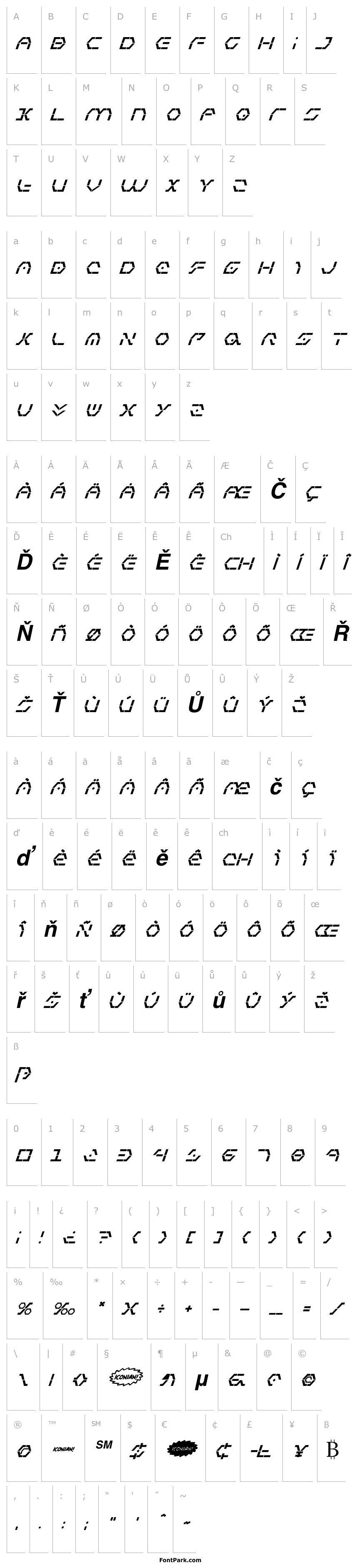 Přehled Zeta Sentry Bold Italic