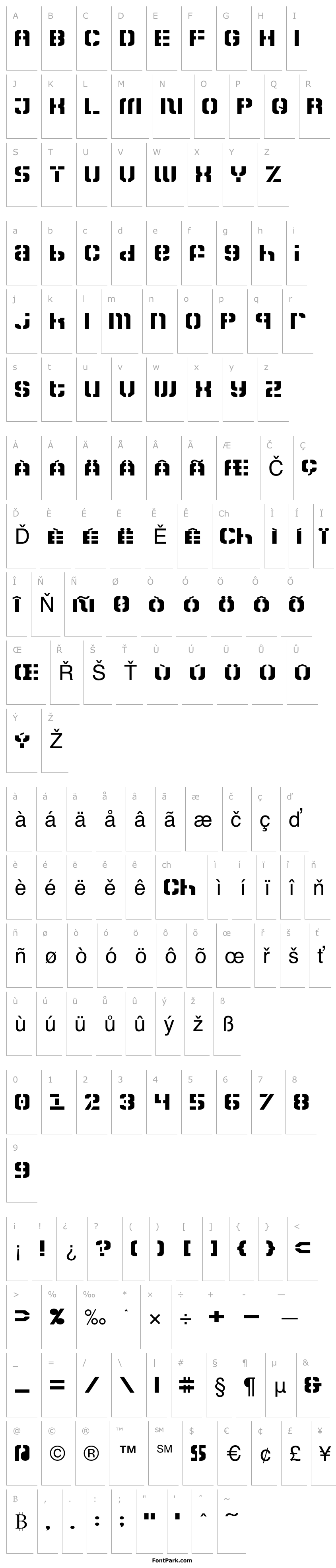 Overview Zoia Stencil Regular