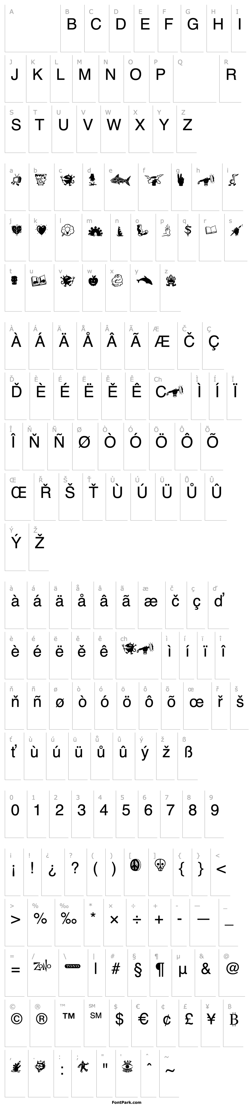 Overview Zono Dingbats