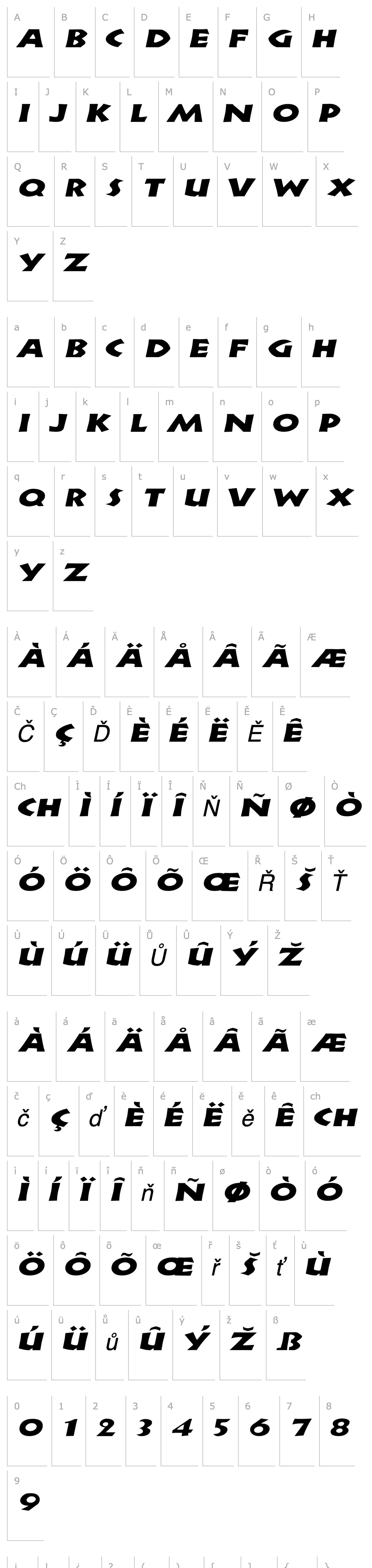 Overview ZorbaExtended Italic