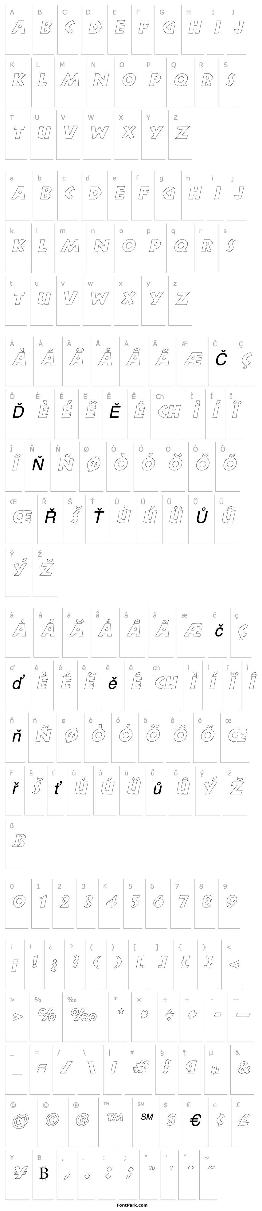 Overview ZorbaOutline Italic