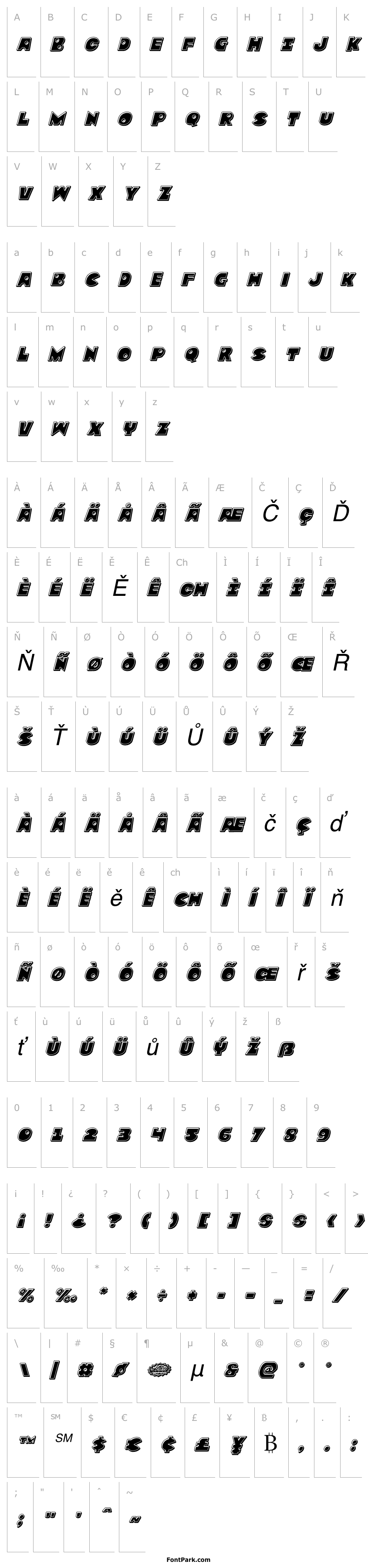 Overview Zounderkite Bevel Italic