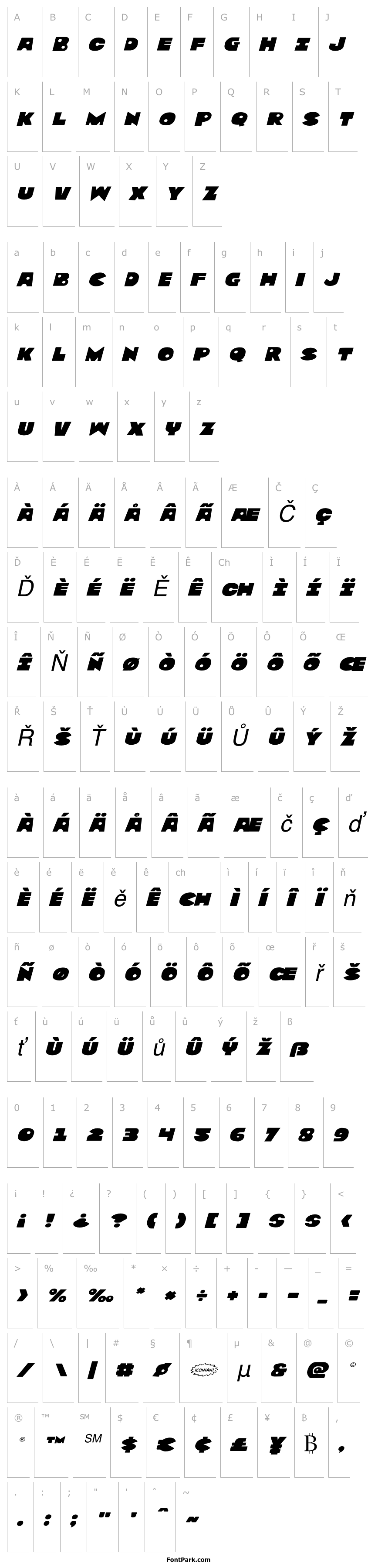 Overview Zounderkite Expanded Italic
