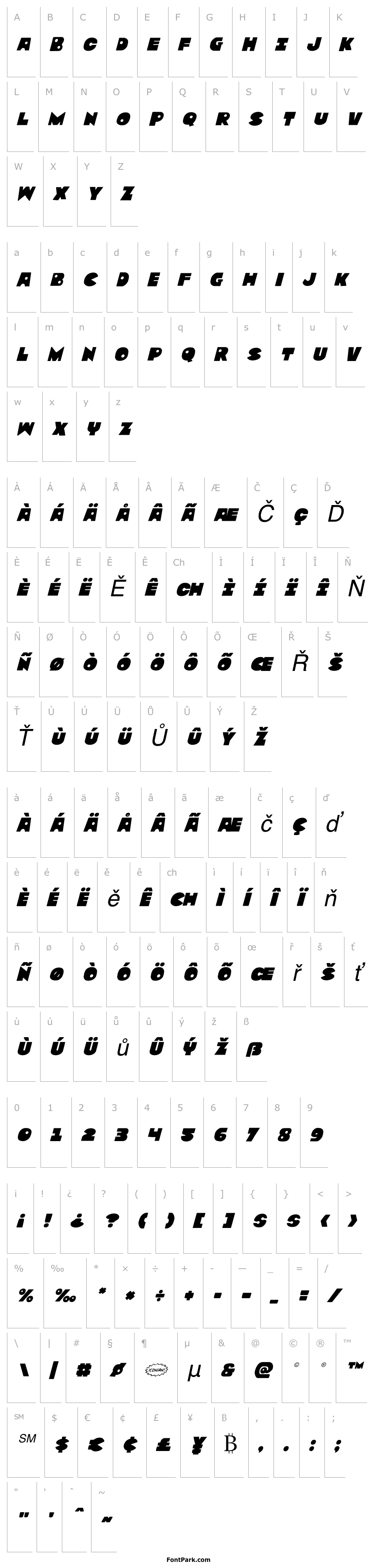 Overview Zounderkite Italic