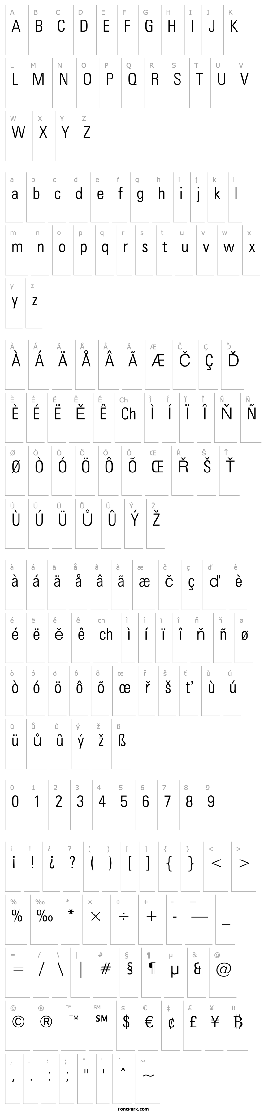 Overview ZurichBT-LightCondensed