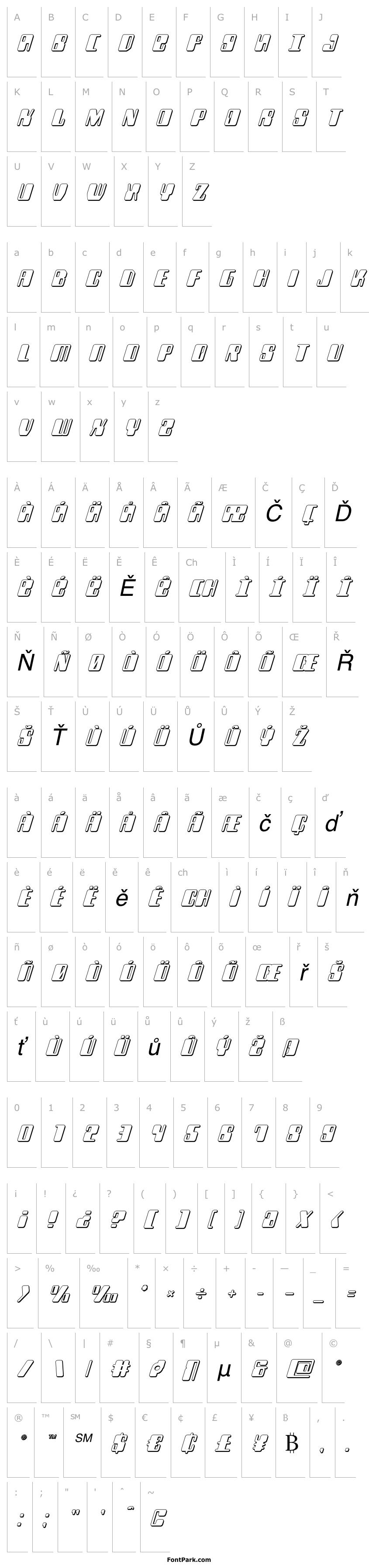 Overview Zyborgs 3D Italic