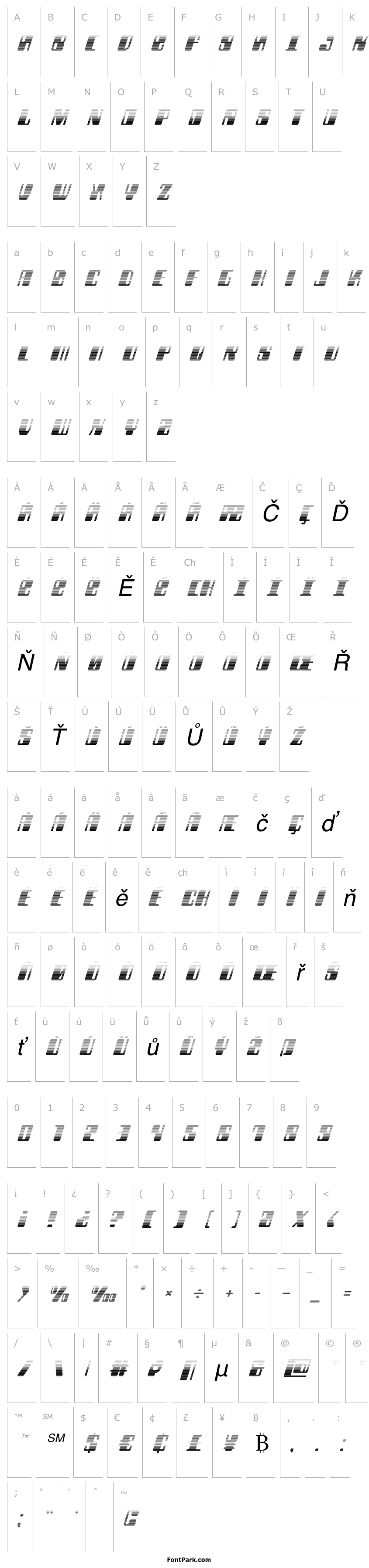 Overview Zyborgs Gradient Italic